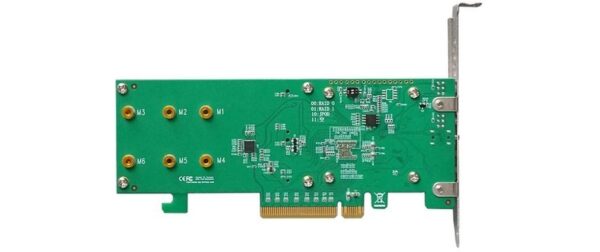 Highpoint SSD6202A: 2Port RAID-Kontroller 2x M.2 NVME, PCI-Ex8v3, bootable, RAID 0,1