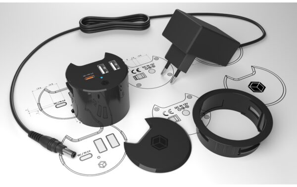 1646983_6 - Mediatech ICY BOX IB-HUB1407, 1x Type-C, 2x Type-A mit PowerDelivery & Quick Charge
