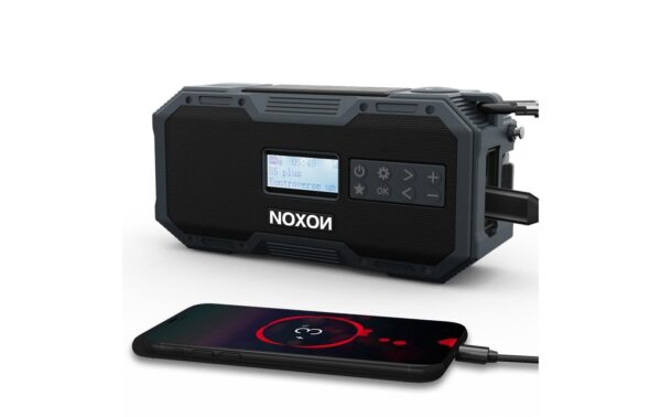 Noxon Dynamo Solar 411, DAB+ Radio Anthrazit, BT, Solar, Dynamo, bis 12h Akku