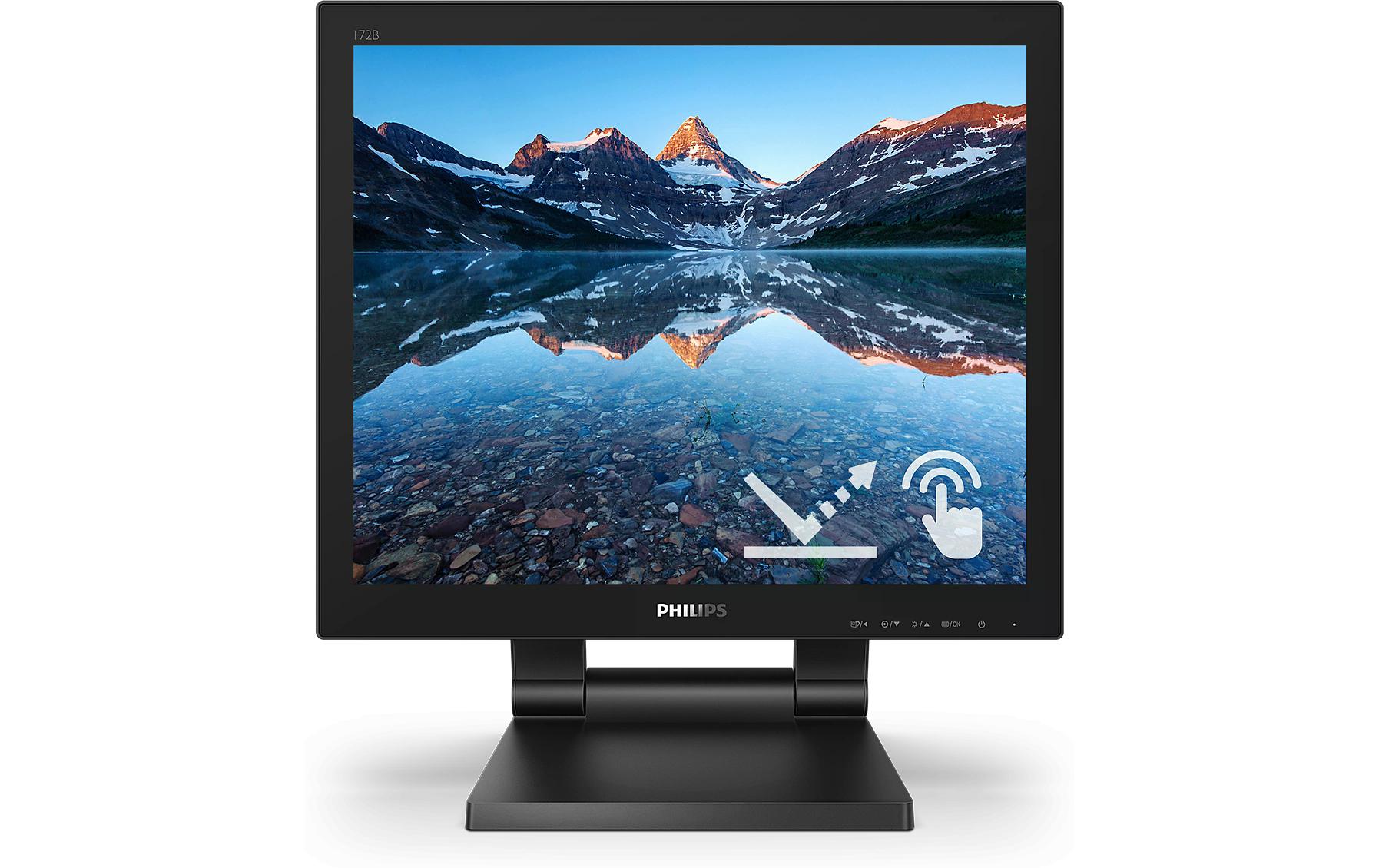 1650461_1 - Mediatech Philips 172B9TL/00 17 Touch, 1280x1024 VGA, HDMI, DP, DVI, USB, Speaker, IP54