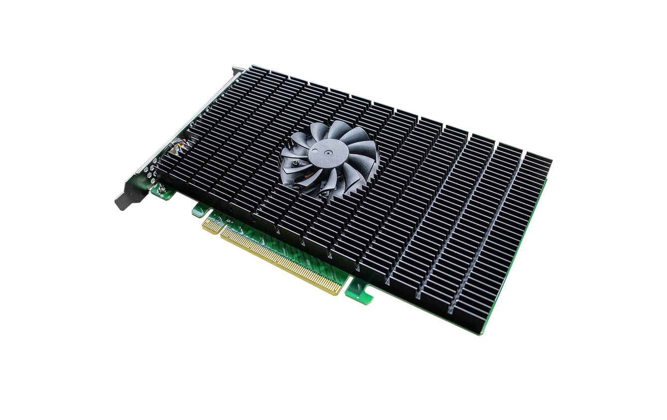 1651616 - Mediatech Highpoint SSD7105: 4 Port RAID-Kontroller 4x M.2 NVME,PCI-Ex16v3, RAID0,1,10,bootable