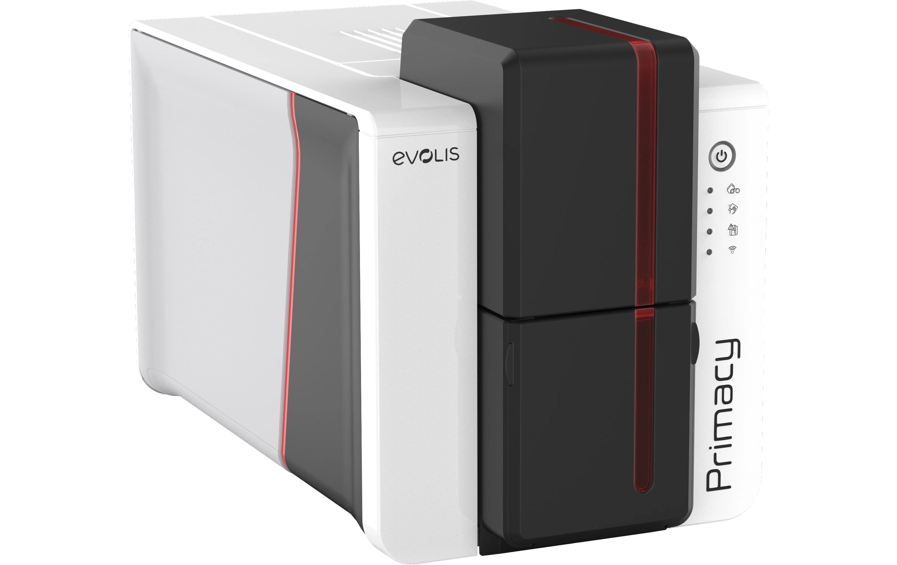 1651967 - Mediatech Evolis Primacy 2 d. Expert LED USB Ethernet, Black-Red, Cleaning Kit, Duplex kaufen Schweiz | Mediatech.ch