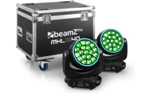 1652051_3 - Mediatech BeamZ Pro MHL1940Set Moving Head, LED, Wash, 2 Stk. Flightcase