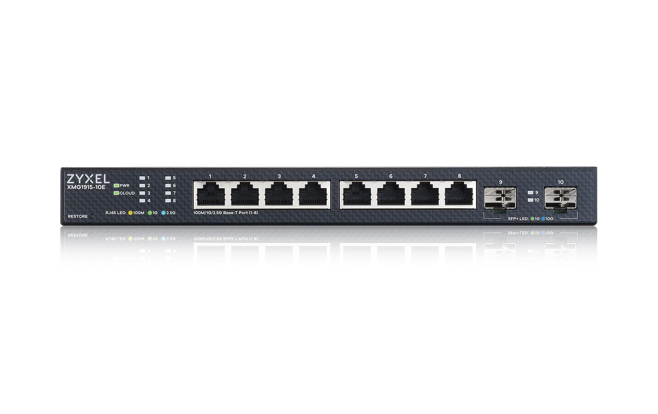 1654567_1 - Mediatech Zyxel XMG1915-10E Smart managed Switch 8x 2.5GbE