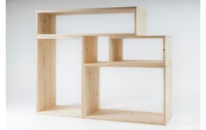 Holz Zollhaus Regal Lotti aus Holz 40x40x30 cm,inkl.Schrauben,Fichte,FSCMix70%