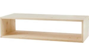 Holz Zollhaus Regal Lotti aus Holz 20x80x30 cm, inkl.Schrauben, Fichte, FSCMix70%