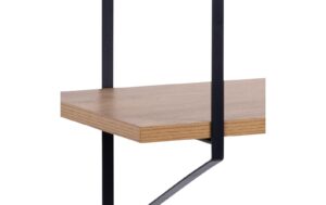1654952_3 - Mediatech AC Design Wandregal Belfast Stahl/MDF, 191x25,5x79 cm, Braun