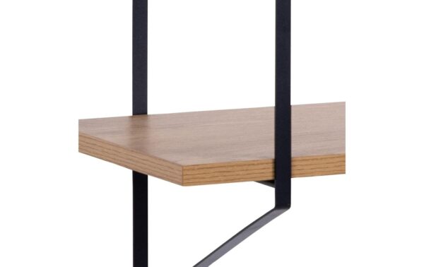 1654952_3 - Mediatech AC Design Wandregal Belfast Stahl/MDF, 191x25,5x79 cm, Braun