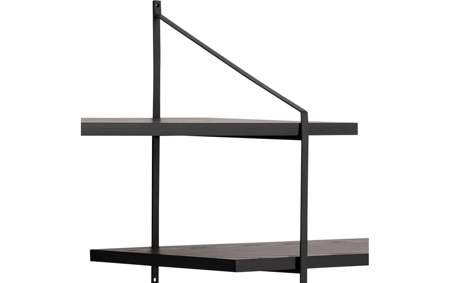 1654953_1 - Mediatech AC Design Wandregal Belfast Stahl/MDF, 191x25,5x79 cm, Schwarz