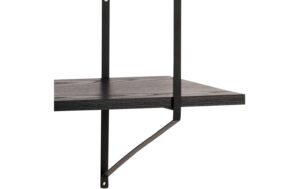 1654953_2 - Mediatech AC Design Wandregal Belfast Stahl/MDF, 191x25,5x79 cm, Schwarz