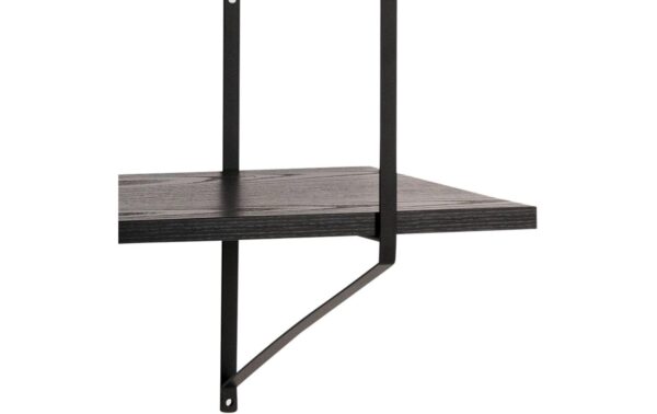 1654953_2 - Mediatech AC Design Wandregal Belfast Stahl/MDF, 191x25,5x79 cm, Schwarz