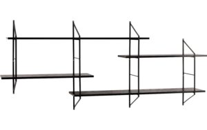 1654953_3 - Mediatech AC Design Wandregal Belfast Stahl/MDF, 191x25,5x79 cm, Schwarz