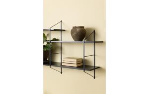 1654953_6 - Mediatech AC Design Wandregal Belfast Stahl/MDF, 191x25,5x79 cm, Schwarz