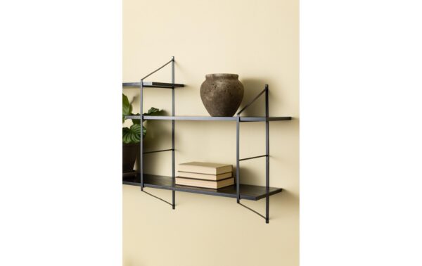 1654953_6 - Mediatech AC Design Wandregal Belfast Stahl/MDF, 191x25,5x79 cm, Schwarz