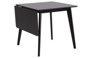 AC Design Esstisch Roxby mit Verlängerung Furnier, Gummibaumholz, 80/120x80x76 cm