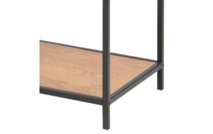AC Design Regal Seaford MDF/Stahl, 77x35x114 cm, Wildeiche