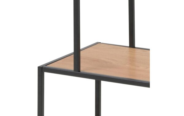 AC Design Regal Seaford MDF/Stahl, 77x35x114 cm, Wildeiche