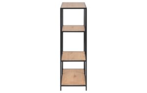 AC Design Regal Seaford MDF/Stahl, 77x35x114 cm, Wildeiche