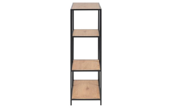 AC Design Regal Seaford MDF/Stahl, 77x35x114 cm, Wildeiche