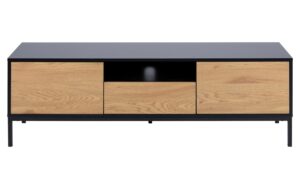 AC Design TV-Möbel Seaford MDF/Stahl, 140x40x45 cm, Braun/Schwarz