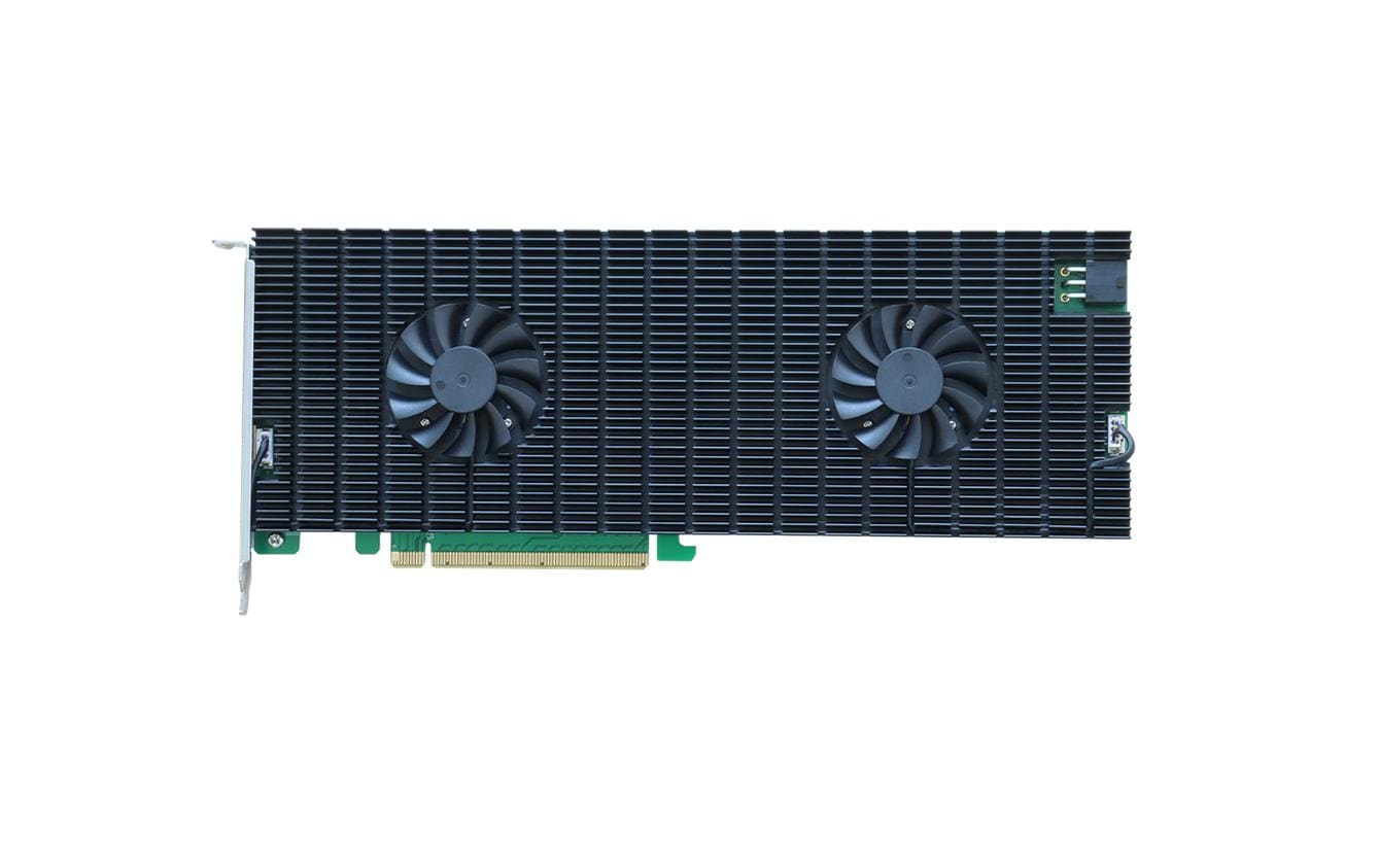 1657274_1 - Mediatech Highpoint R1108A: 8 Port HBA-Kontroller 8x M.2 NVME, PCI-Ex16v3, Lüfter, no Boot