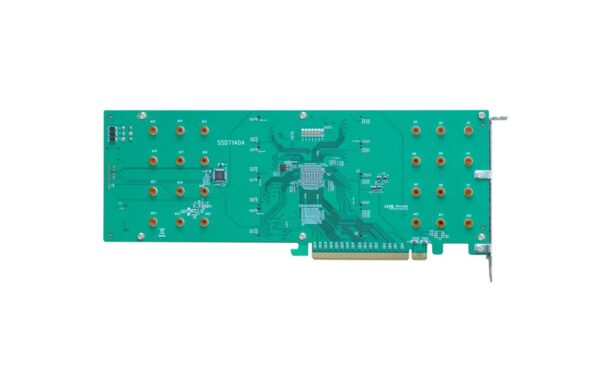 1657274_4 - Mediatech Highpoint R1108A: 8 Port HBA-Kontroller 8x M.2 NVME, PCI-Ex16v3, Lüfter, no Boot
