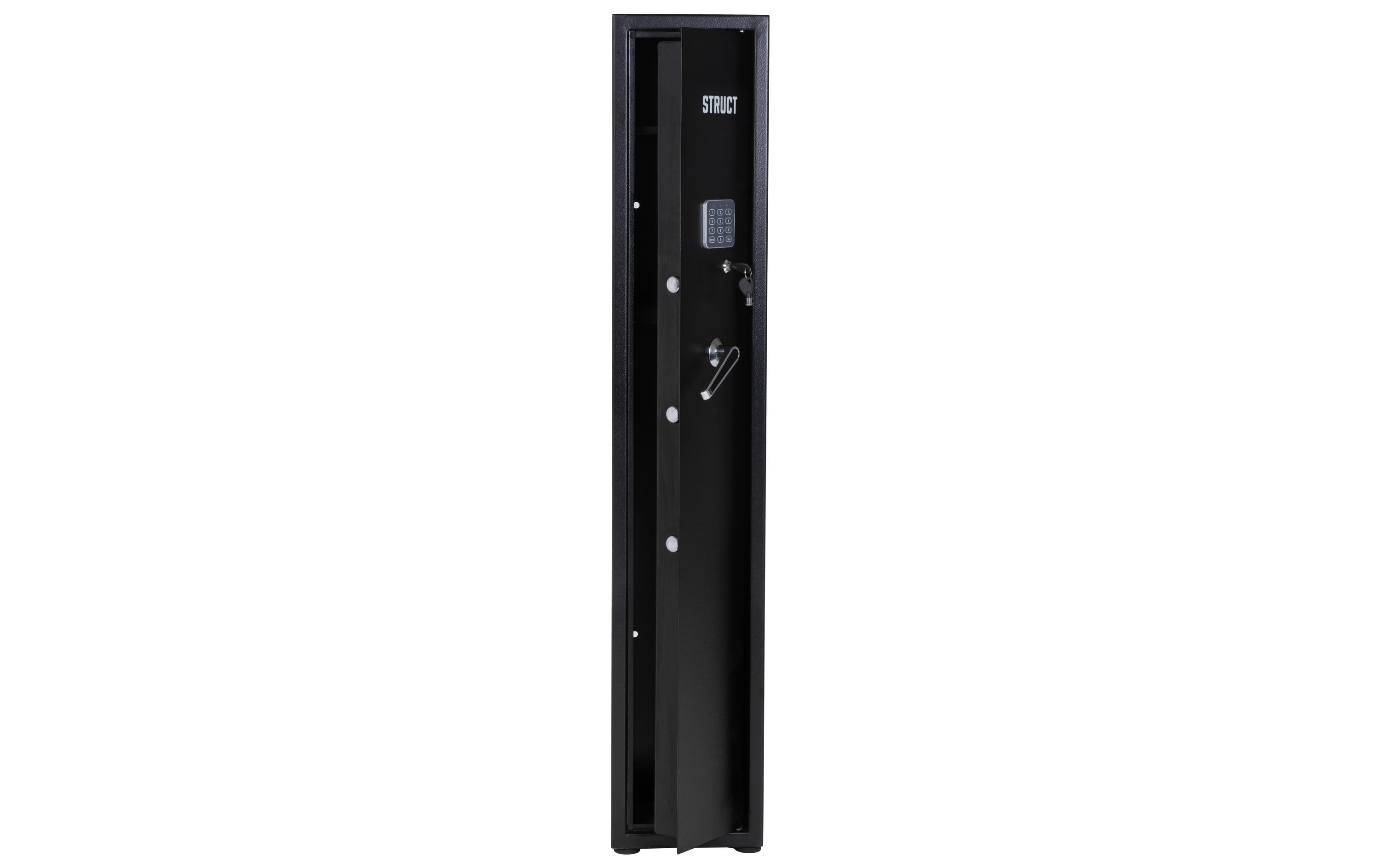 1661876_1 - Mediatech STRUCT Waffenschrank schwarz, 132.5x24.5x21.5cm