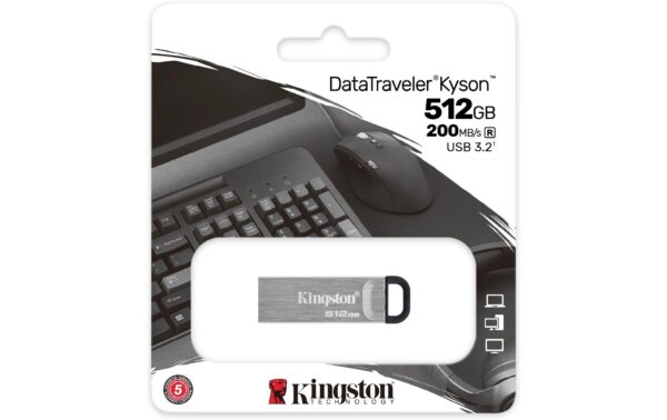 1662540_3 - Mediatech Kingston DataTraveler Kyson 512GB, USB 3.2 mit kappenlosem Metallgehäuse