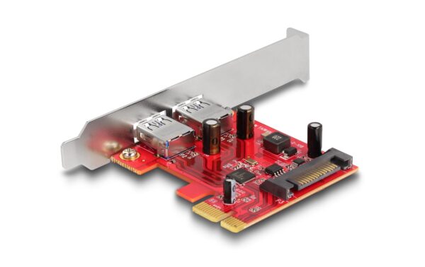 1662589_2 - Mediatech Delock PCI Express Karte x1 Karte zu 2x USB Typ-A Buchse