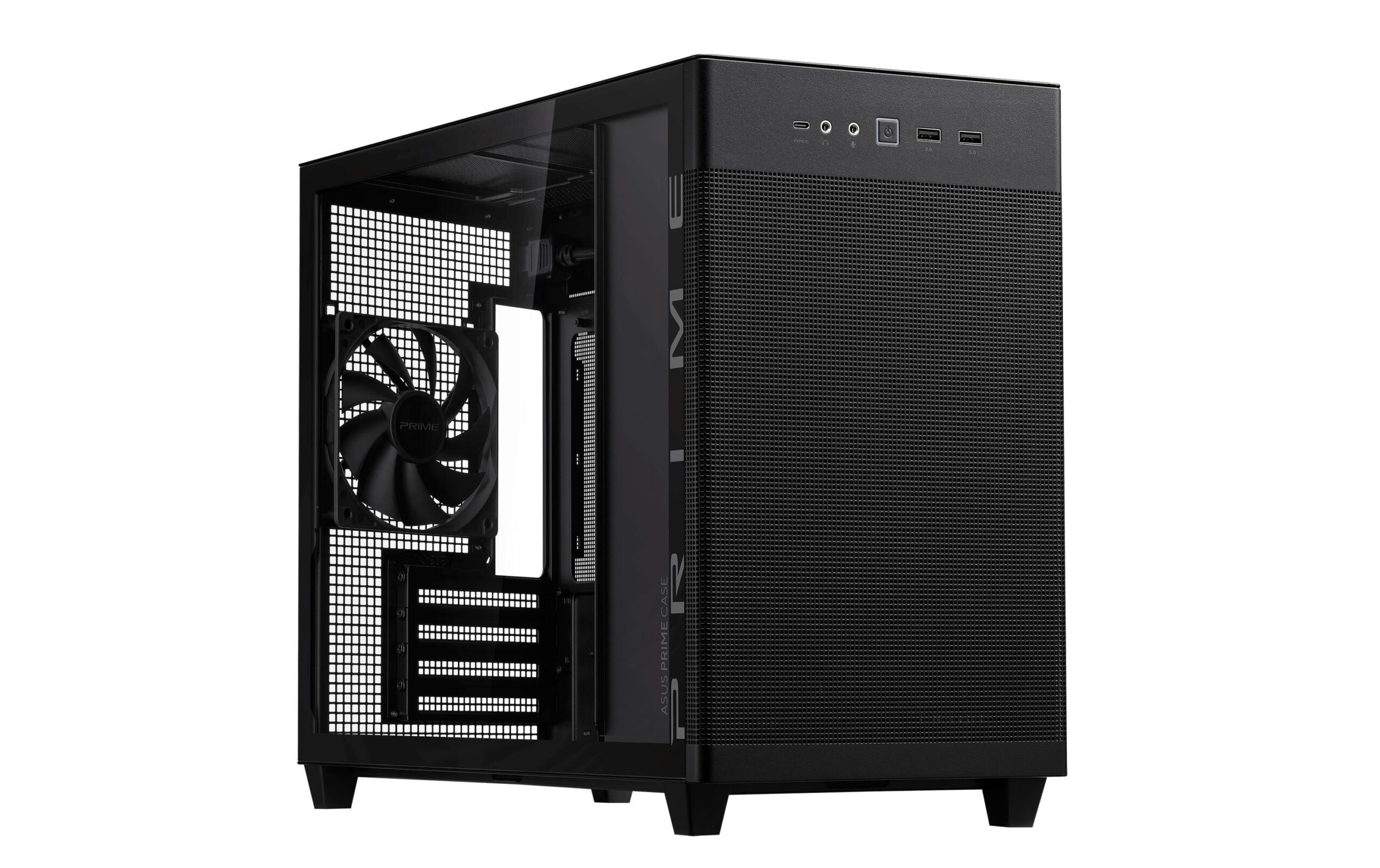 1663767 - Mediatech ASUS AP201 PRIME CASE TG BLACK micro ATX, Mini-ITX, 3x 2,5, 1x 2,5