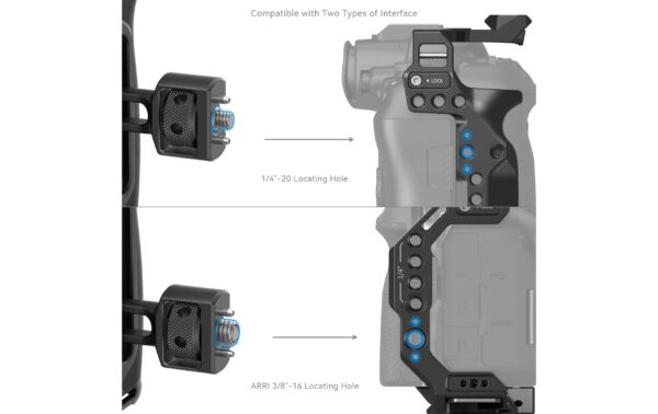 SmallRig Side Handle with Two-in-One Locating Screw