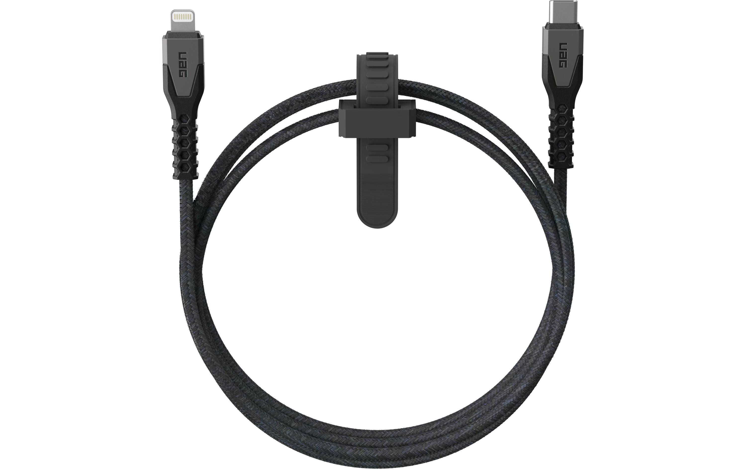 1666619 - Mediatech UAG USB-C Lightning Kabel 1.5M bis zu 60W, Black kaufen Schweiz | Mediatech.ch
