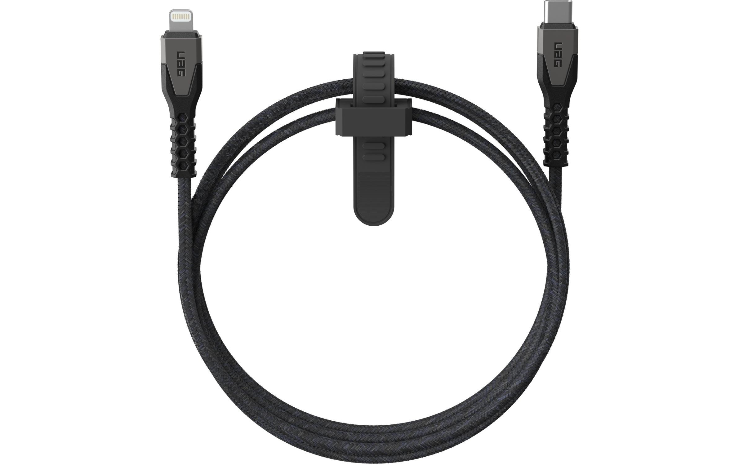 1666619_1 - Mediatech UAG USB-C Lightning Kabel 1.5M bis zu 60W, Black