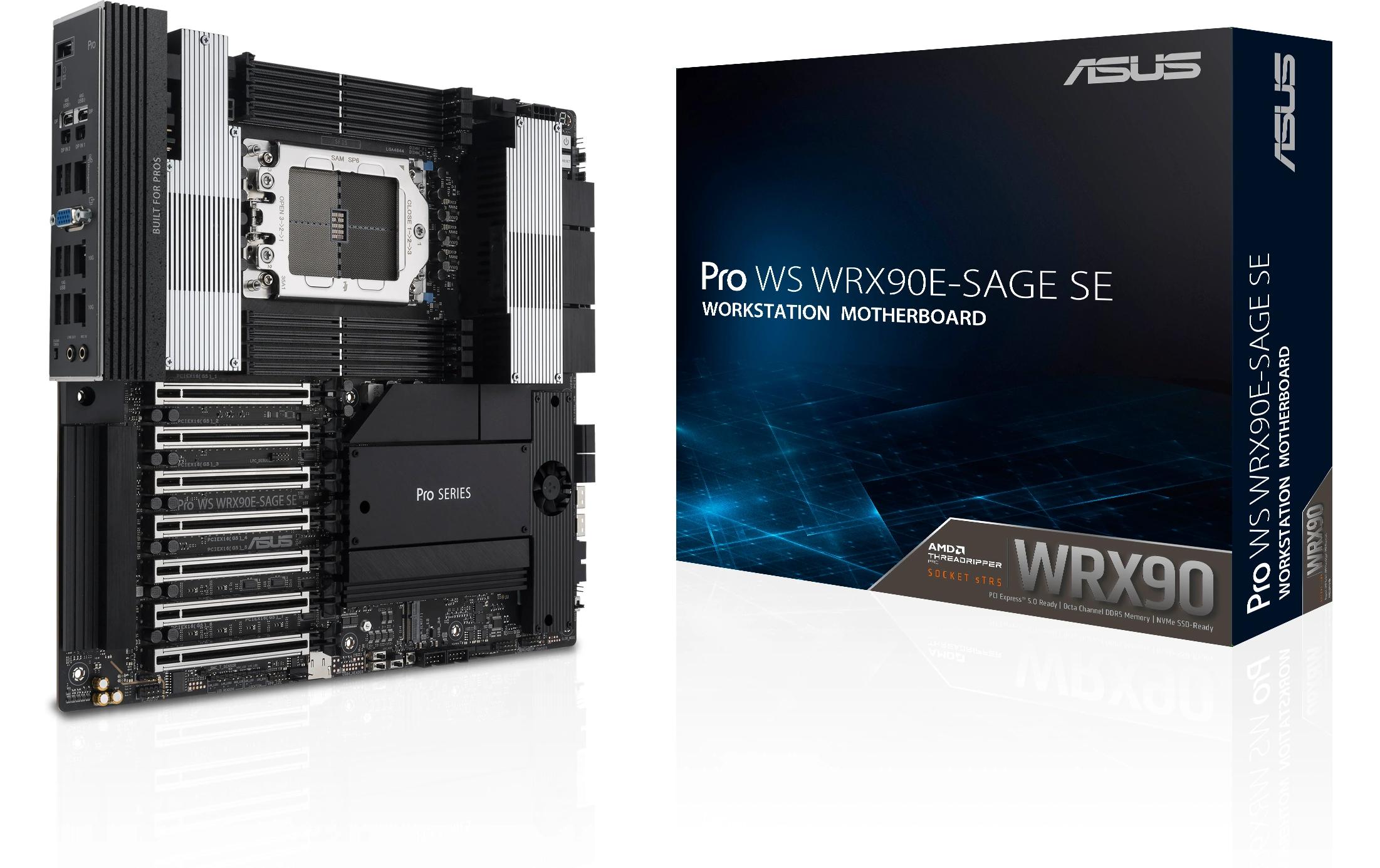 1666659 - Mediatech ASUS PRO WS WRX90E-SAGE SE WRX90, 8x DDR5, 7xPCI-E 5.0, 1x10Gb, USB4 kaufen Schweiz | Mediatech.ch