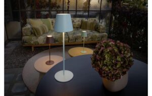 STT Tischleuchte Motion Lamp USB Luna 23LED ww, D12xH38cm, iceblue