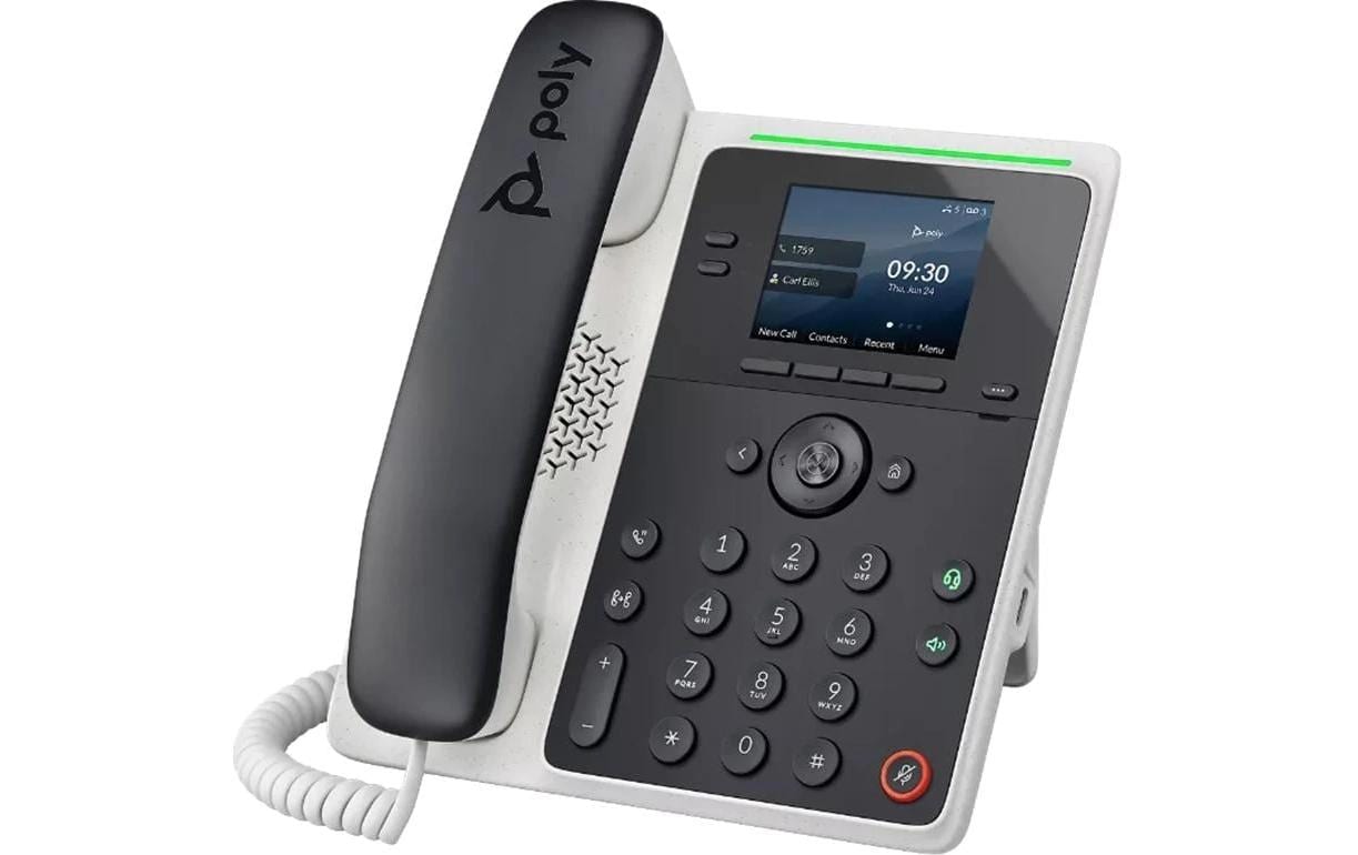 1669724 - Mediatech Poly Edge E100 IP-Telefon 2.8 IPS-LCD,USB-C,2xRJ-45,RJ-9,NFC