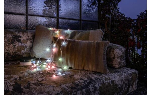 STT Solar Lichterkette Motion Light multi 33LED multicolor, 5m + Panel