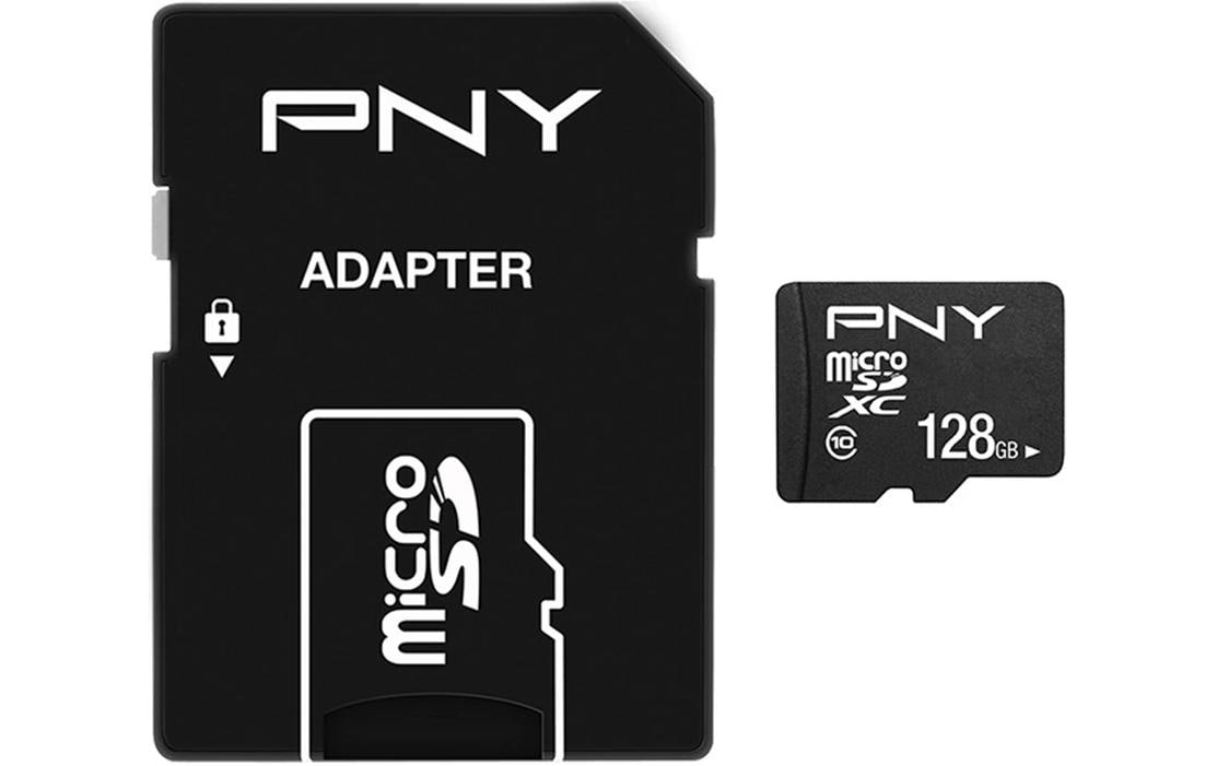 1670279_1 - Mediatech PNY microSDXC Card Perf Plus 128GB inkl. SD-Adapter, Schreiben: min. 10MB/s