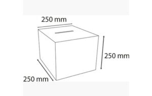 1671253_2 - Mediatech Exacompta Einwurfbox m. Klappdeckel abschliessbar, Acryl, 25cm