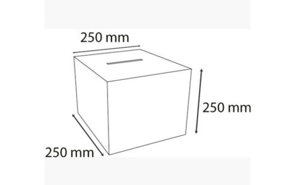 1671253_2 - Mediatech Exacompta Einwurfbox m. Klappdeckel abschliessbar, Acryl, 25cm