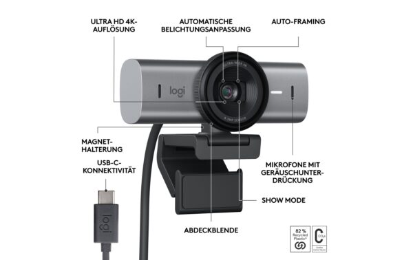 Logitech Webcam MX Brio graphite 