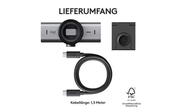 Logitech Webcam MX Brio graphite 