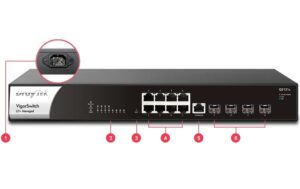 1672074_3 - Mediatech Draytek VigorSwitch Q2121x: 12 Port 8x2.5GE, 4x SFP+, lüfterlos