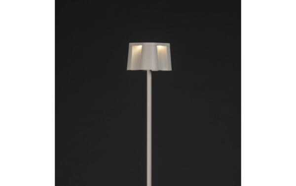 Konstsmide USB-Stehleuchte Nice Weiss LED ww 2700/3000K, Akku, Dimmbar / IP54