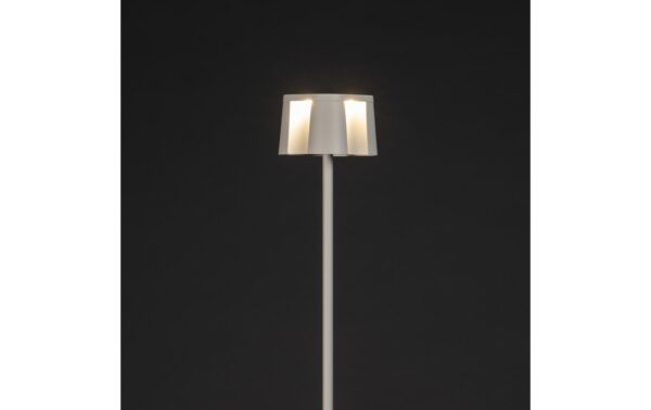 Konstsmide USB-Stehleuchte Nice Weiss LED ww 2700/3000K, Akku, Dimmbar / IP54