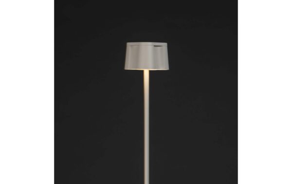 Konstsmide USB-Stehleuchte Nice Weiss LED ww 2700/3000K, Akku, Dimmbar / IP54