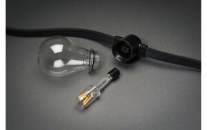 Konstsmide SOLAR-Lichterkette klar 10x LED bernsteinfarbe, inkl. Fernbedienung