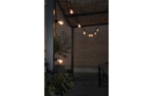 Konstsmide SOLAR-Lichterkette klar 10x LED bernsteinfarbe, inkl. Fernbedienung