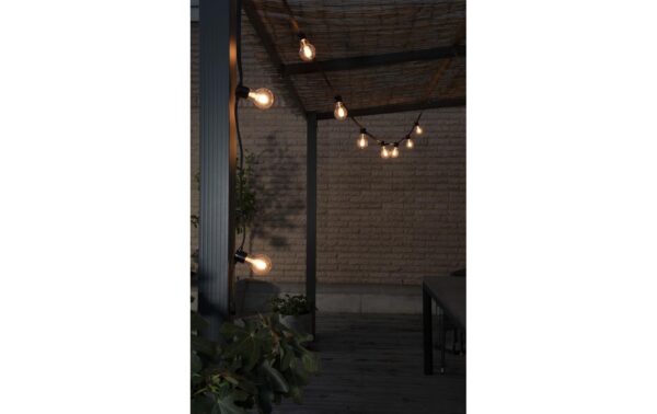Konstsmide SOLAR-Lichterkette klar 10x LED bernsteinfarbe, inkl. Fernbedienung