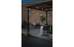 Konstsmide SOLAR-Lichterkette klar 10x LED bernsteinfarbe, inkl. Fernbedienung